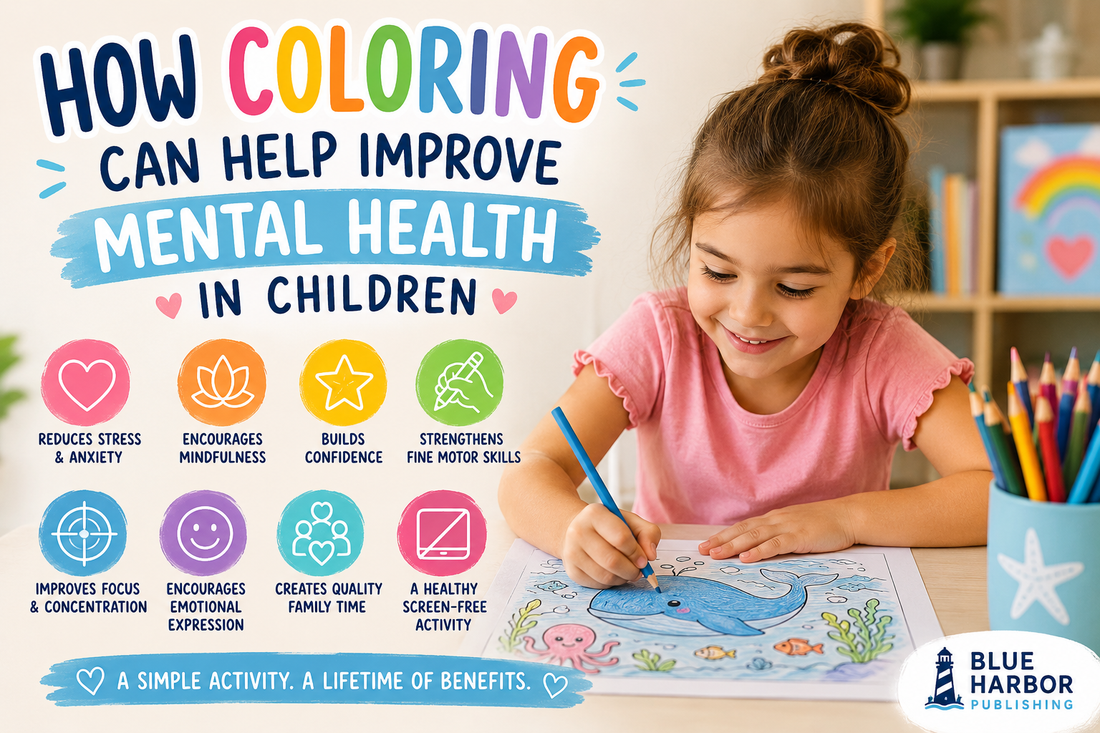 How Coloring Helps Improve Mental Health in Children | Blue Harbor Publishing - Blue Harbor Publishing