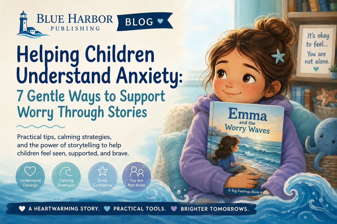 Helping Children Understand Anxiety: 7 Gentle Ways to Support Worry Through Stories - Blue Harbor Publishing