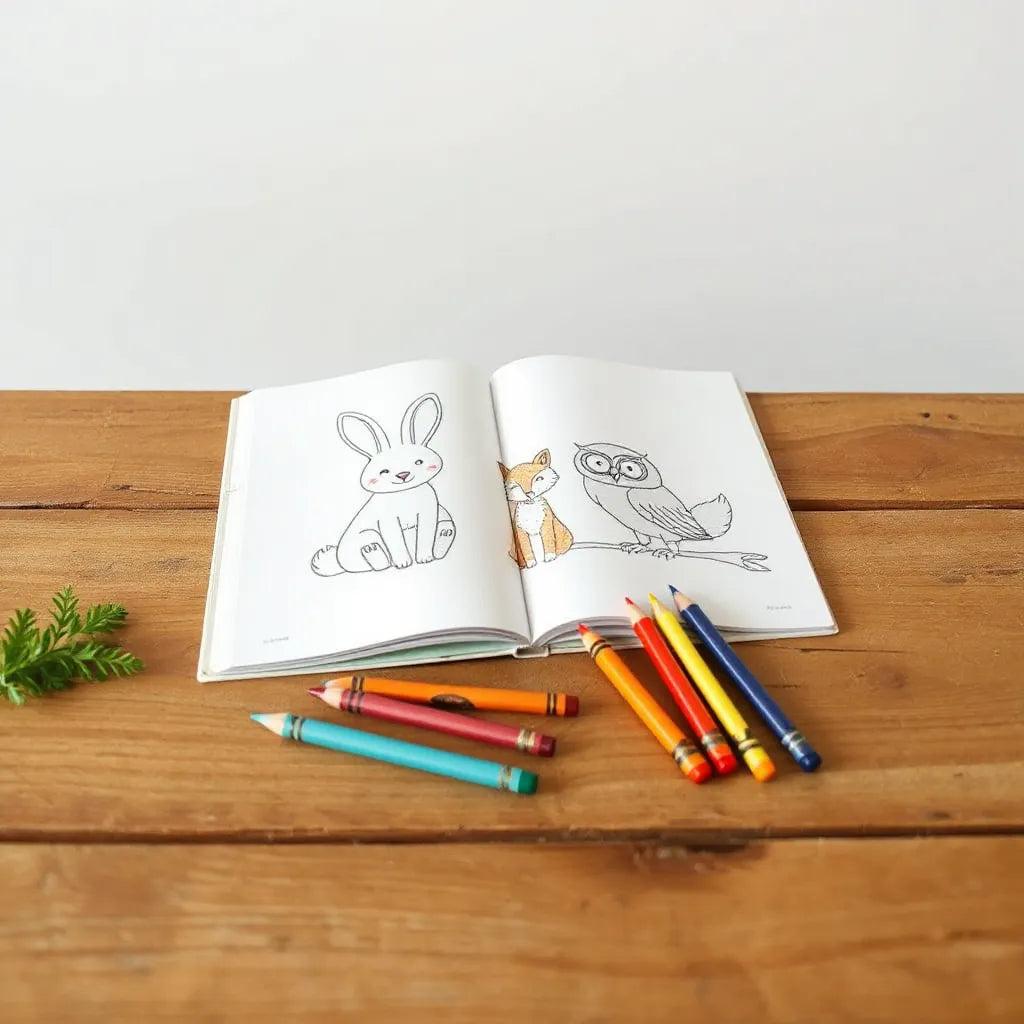 Animal Coloring Book for Kids: Easy Fun Ideas - Blue Harbor Publishing