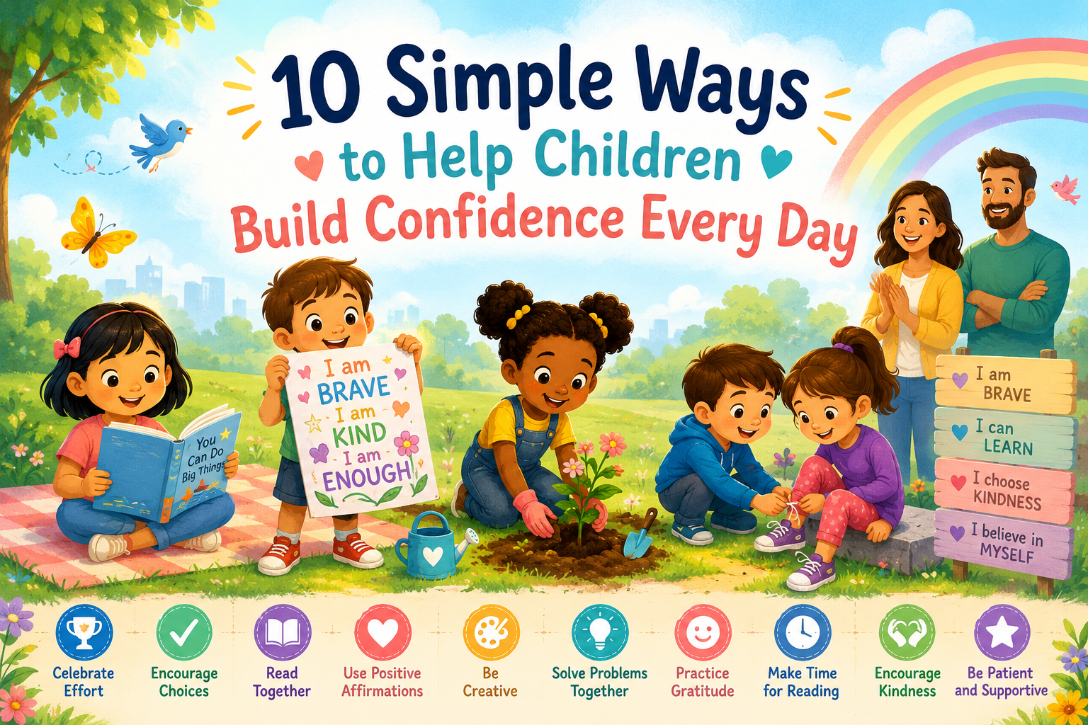 10 Simple Ways to Help Children Build Confidence Every Day - Blue Harbor Publishing