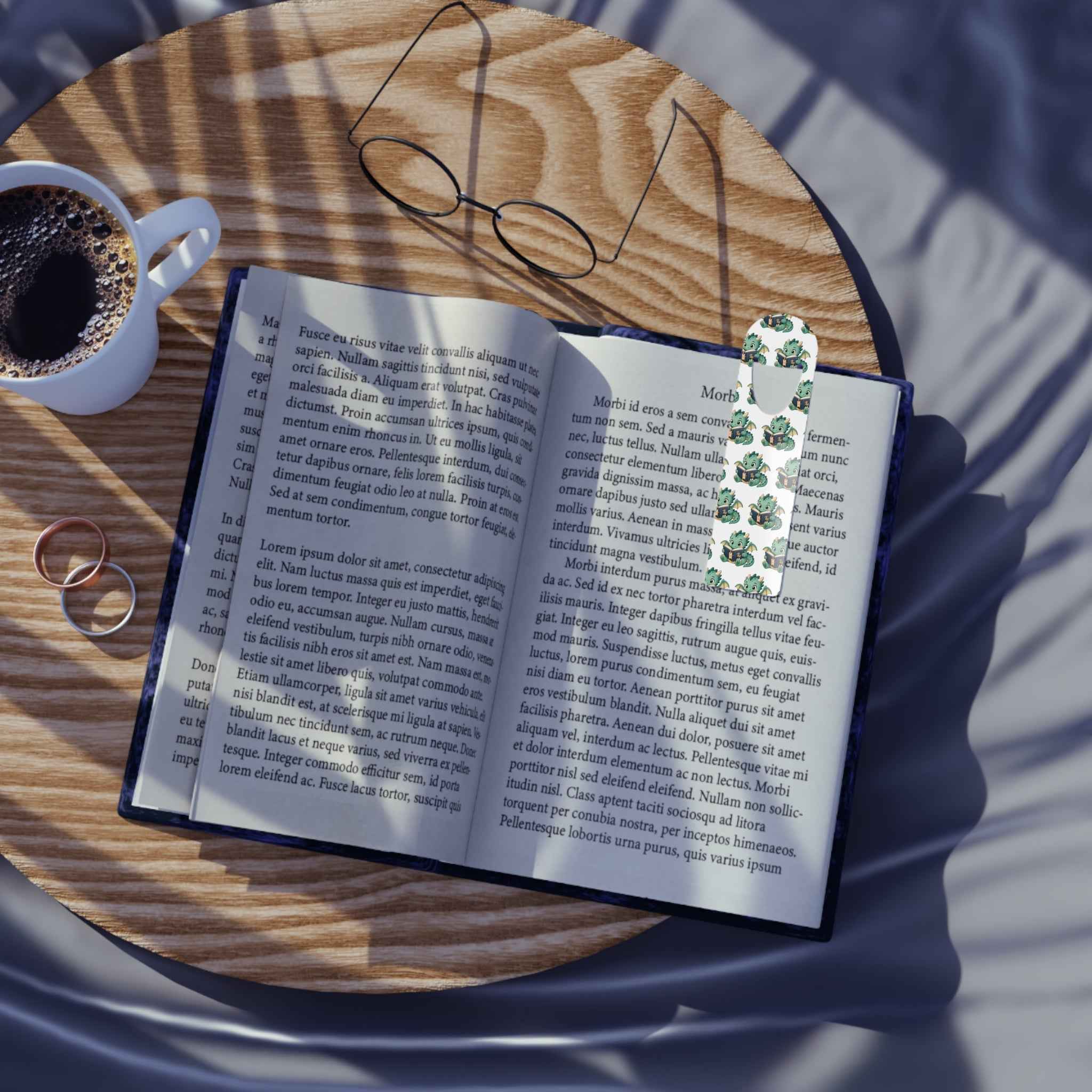 Cute Reading Dragon Bookmark