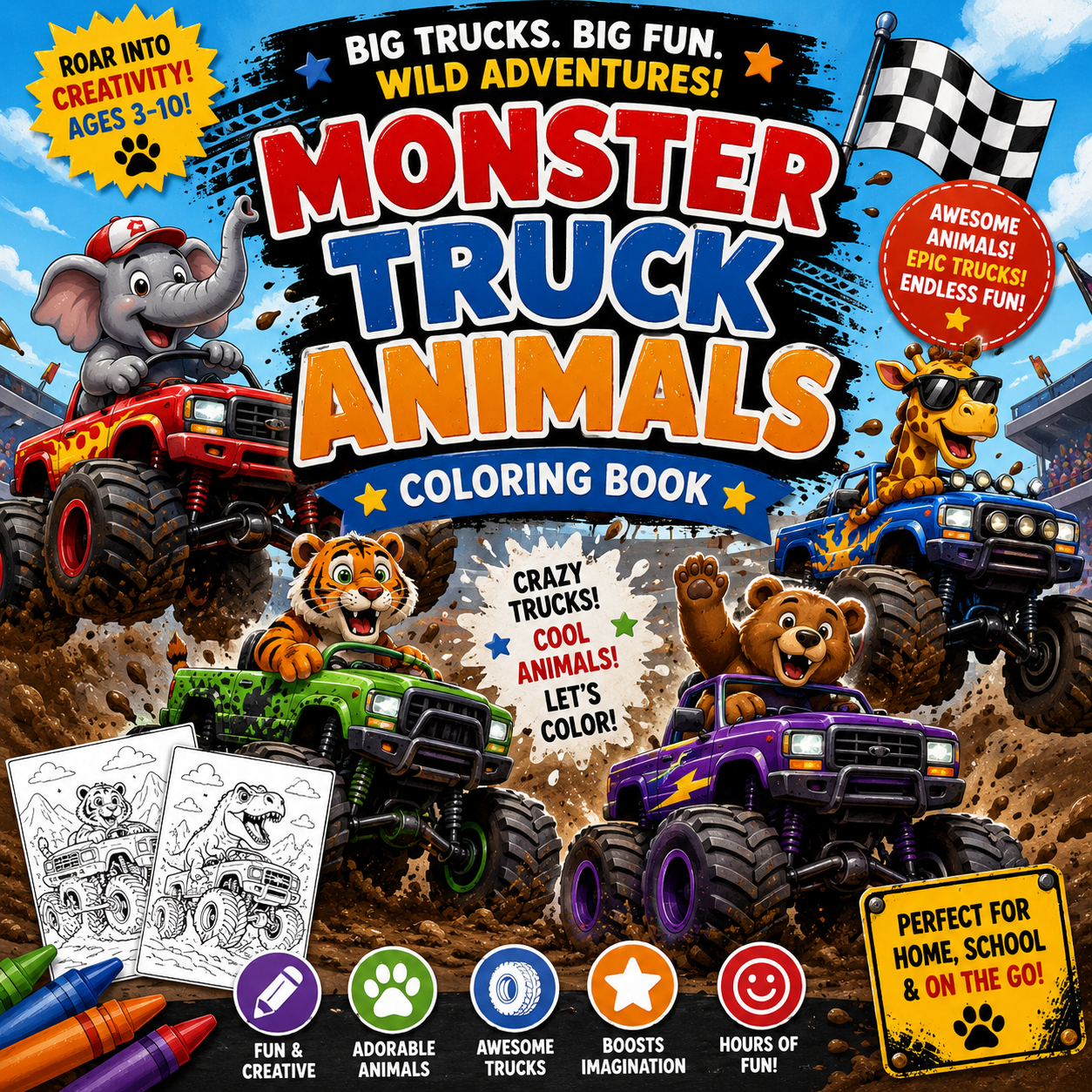 Monster Truck Animals