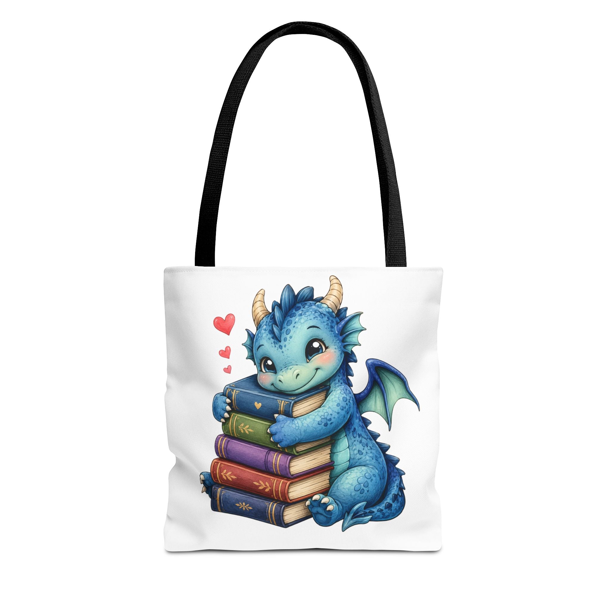 Cute Blue Dragon Booklover Tote Bag