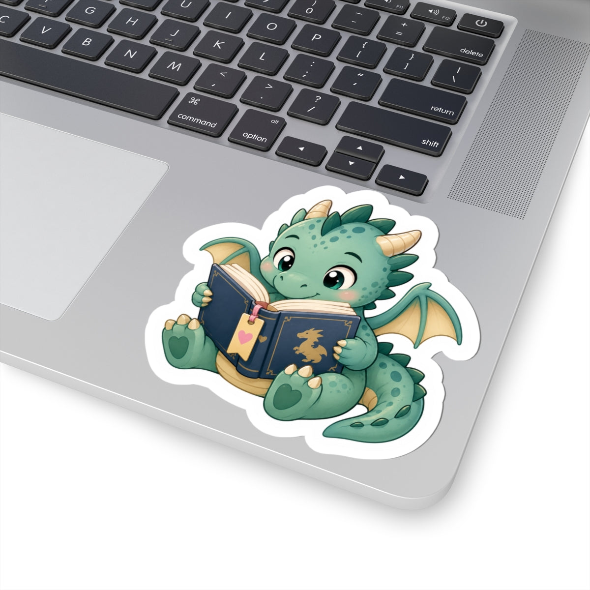 Cute Reading Dragon Sticker
