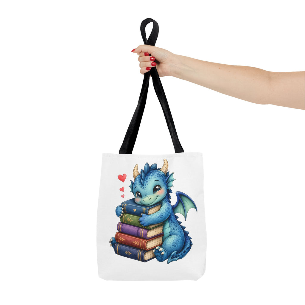 Cute Blue Dragon Booklover Tote Bag