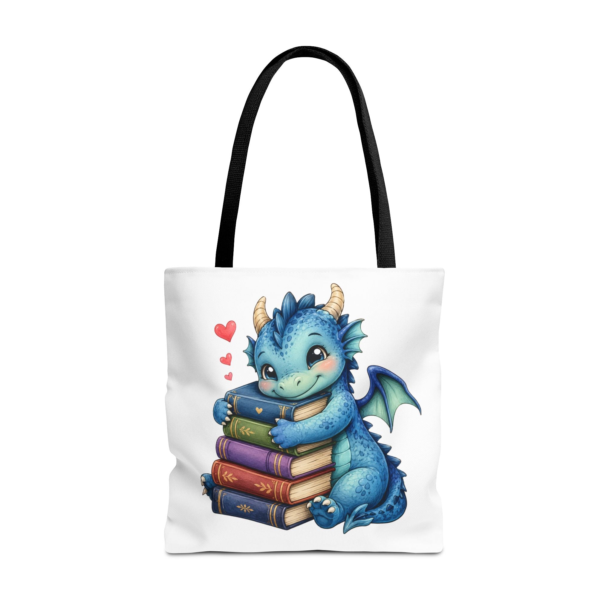 Cute Blue Dragon Booklover Tote Bag