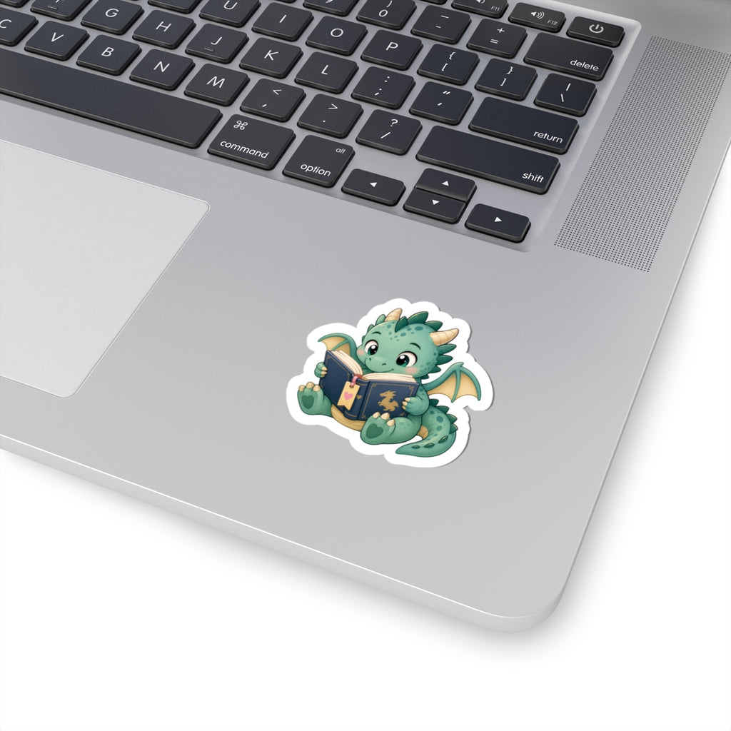 Cute Reading Dragon Sticker