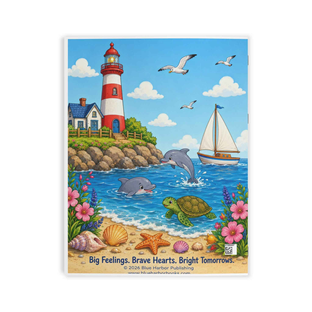 Blue Harbor Adventures Coastal Kids Coloring Book — 24 Pages of Lighthouses, Sea Animals & Boats