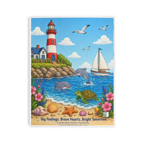 Blue Harbor Adventures Coastal Kids Coloring Book — 24 Pages of Lighthouses, Sea Animals & Boats