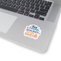 Big Feelings, Brave Hearts Sticker — Bright Tomorrows Inspirational Kiss-Cut Sticker