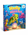 Shelly Finds the Shiniest Shell is a gentle bedtime story eBook about friendship and kindness, starring Shelly the sea turtle. Perfect for preschool read-aloud, homeschool story time, and children's book collections ages 3-7. Instant digital download in printable eBook PDF format.