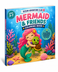Let your little artist explore an enchanting underwater world with this mermaid coloring book for kids ages 3-7. Featuring mermaids, seahorses, and sea friends, this printable PDF is perfect for preschool activities, homeschool printables, and classroom fun. Instant digital download for screen-free creativity anytime.