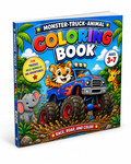 Rev up creativity with this monster truck coloring book for kids ages 3-7. Packed with bold, easy-to-color truck designs, it's a screen-free activity great for road trips, classroom fun, and homeschool printables. Instant digital download — print unlimited pages at home.